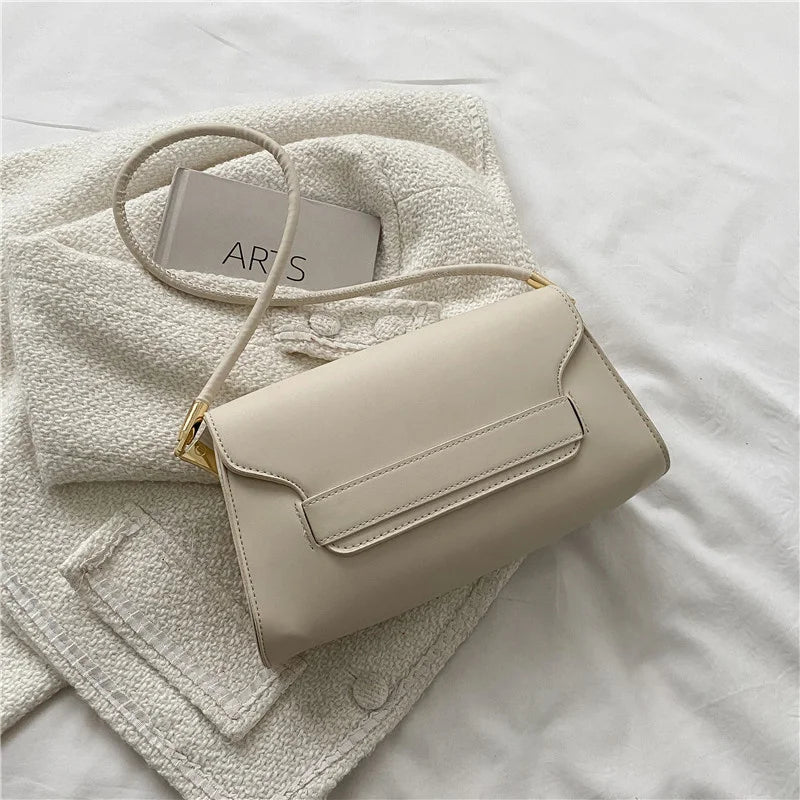 Vintage Leather Shoulder Bag for Women Flap Bag Ladies Retro High-Quality