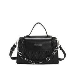 Summer Chain Women Shoulder Bags Solid Female Handbag Retro Square Bag Orange