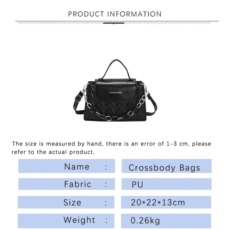 Summer Chain Women Shoulder Bags Solid Female Handbag Retro Square Bag Orange