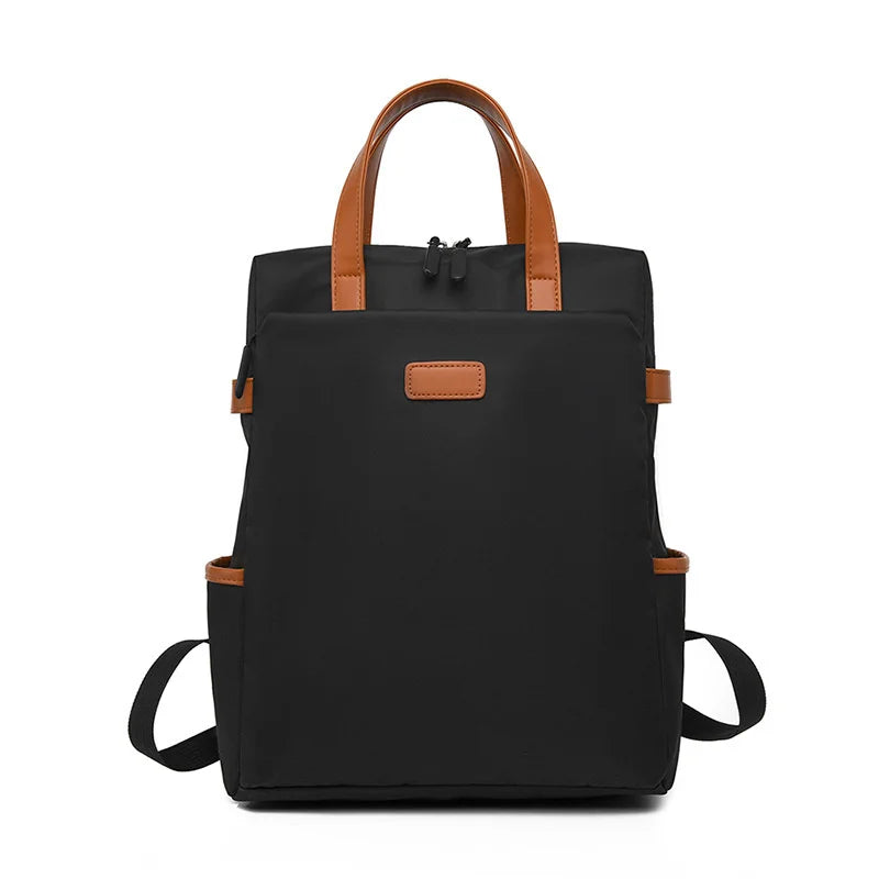 Woman Backpack Contrast Oxford Outdoor Casual Travel Bags
