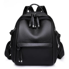 Women Backpack PU Students School Bags Girls Waterproof Leather Lightweight Trav