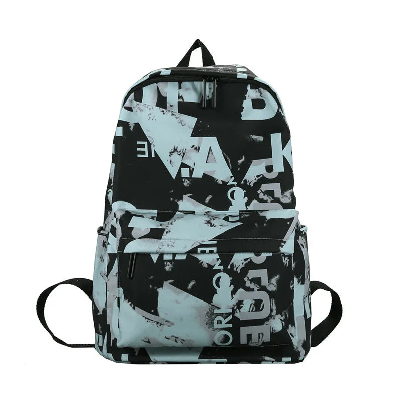 Women Graffiti Hip-Pop Men Backpack Nylon Street Style Bags