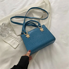 Crocodile Print Leather Shoulder Bag Women's Crossbody Bag