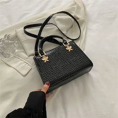 Crocodile Print Leather Shoulder Bag Women's Crossbody Bag