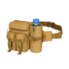 Tactical Men Waist Pack Hiking Water Bottle Phone Pouch Outdoor Sports Bag