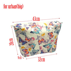 Waterproof Inner Lining Insert Zipper Pocket for Big Obag urban for O Bag