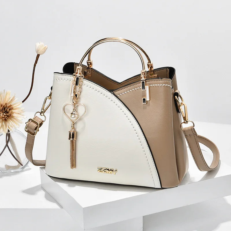 Tassel Bucket Crossbody Bags Large Capacity Shoulder Bag