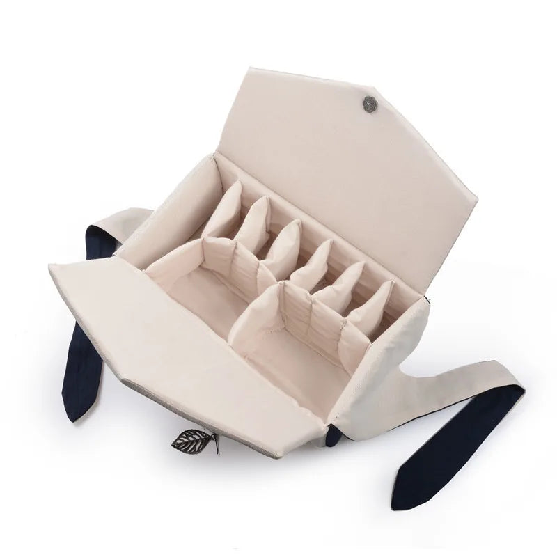Tea Cup Storage Bag Cotton Linen Teapot Handbag Outdoor Travel