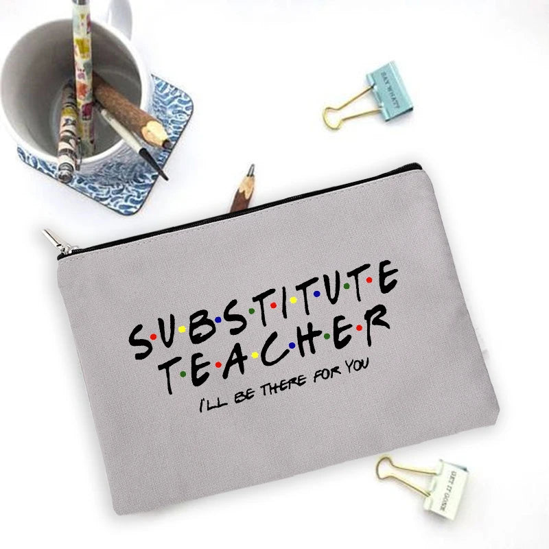 Teacher Large Capacity Pencil Case School Supplies Storage Bag Travel Wash Pouch