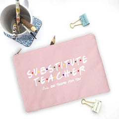 Teacher Pencil Case Large Capacity Wash Pouch Supplies Storage Bag