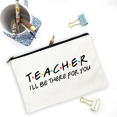 Teacher Pencil Case Large Capacity Wash Pouch Supplies Storage Bag