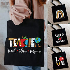 Teacher Love Inspire Women Shopper Canvas Shoulder Bag