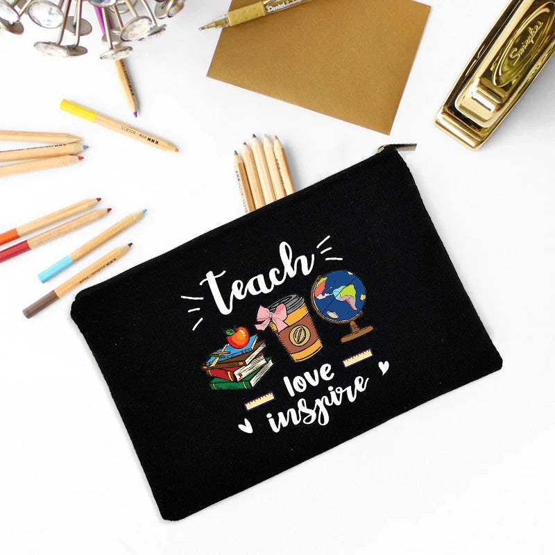 Teachers' Gift Makeup Bag Teacher Survival Kit Pencil Pouch