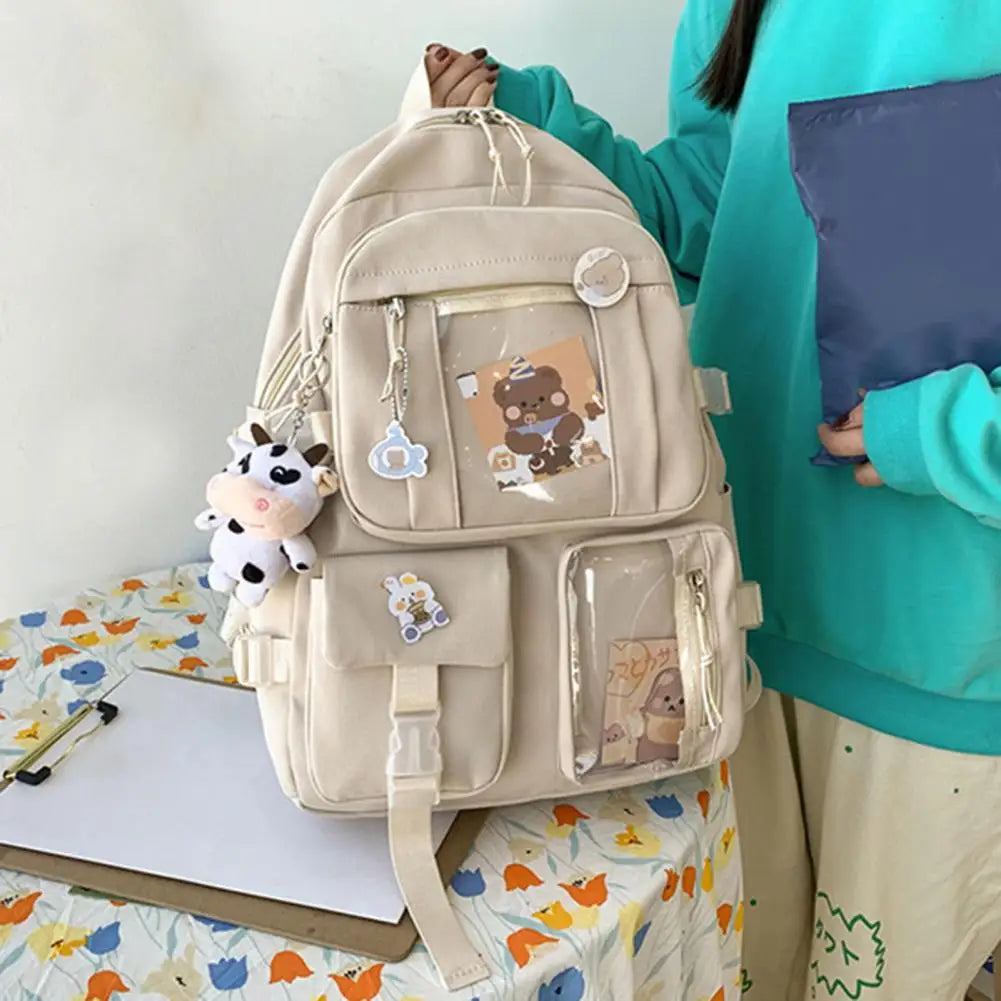 Teen Girls Backpack Anti Theft School Bag Large Capacity