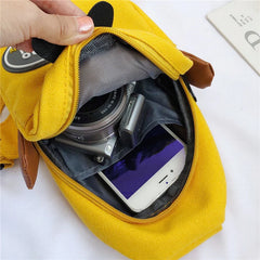 Teen Girls Sports Shoulder Crossbody Bag Canvas Chest Pack