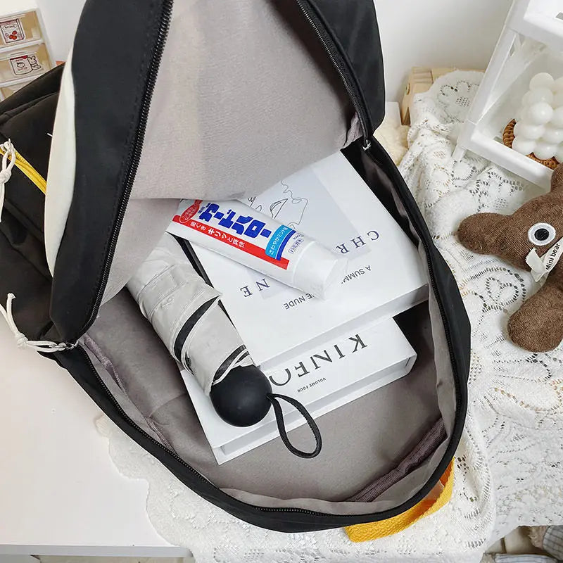 Teen School Bags for Girls Women Nylon Casual Student Schoolbag