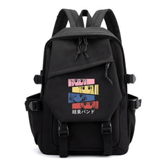 Teens Bocchi Anime Backpack Large Capacity Laptop Bag Shoulders Bag Boy Schoolba