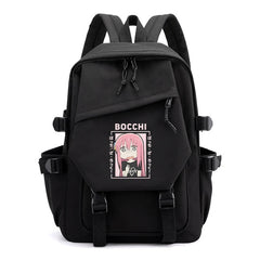 Teens Bocchi Anime Backpack Large Capacity Laptop Bag Shoulders Bag Boy Schoolba