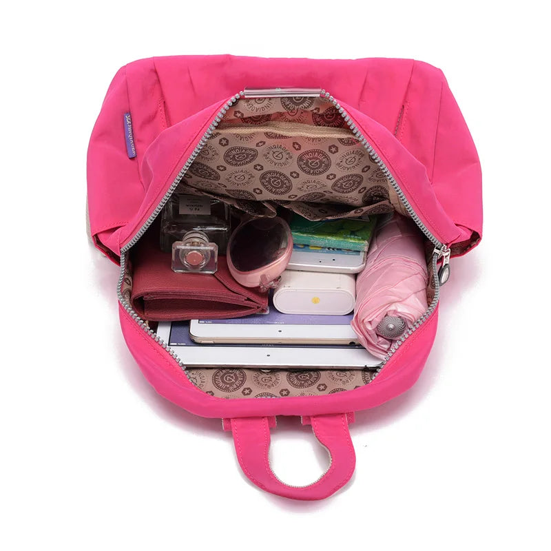 Tegaote Waterproof Nylon Backpack Anti-theft Shoulder Bag Colorful 525#
