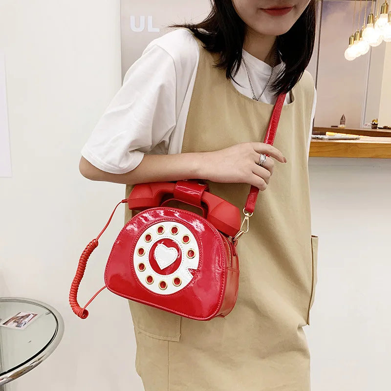 Pink Shoulder Crosbody Bag for Girl Patent Leather Casual Tote Bags