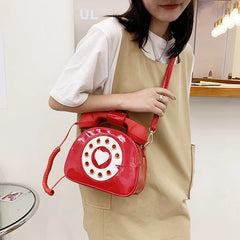 Pink Shoulder Crosbody Bag for Girl Patent Leather Casual Tote Bags