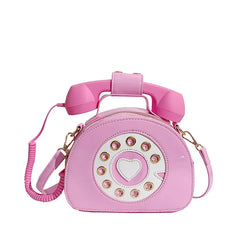 Pink Shoulder Crosbody Bag for Girl Patent Leather Casual Tote Bags