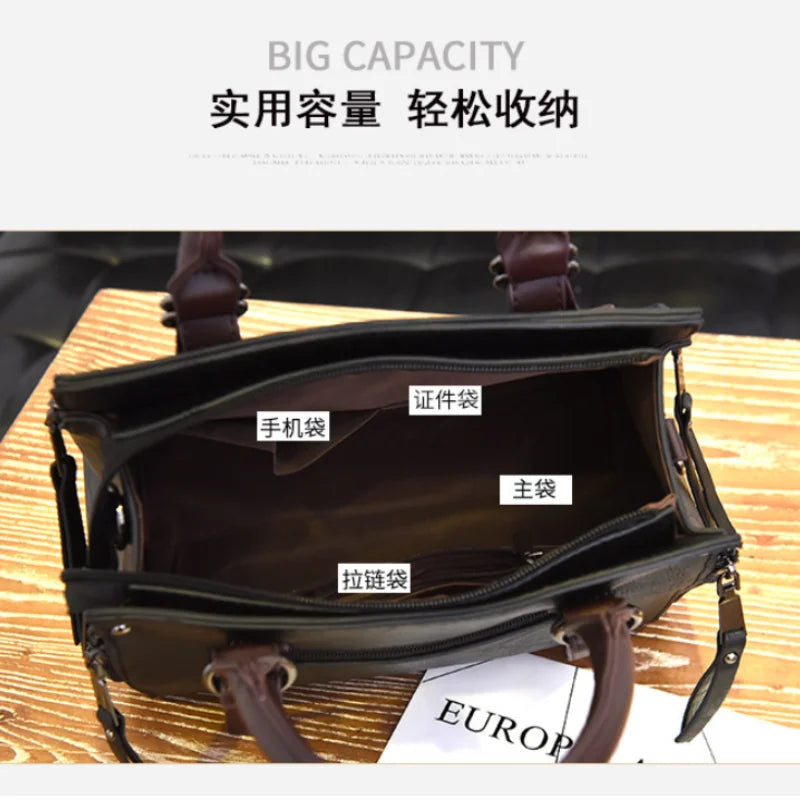 Temperament All-match Shoulder Bag Large Capacity Messenger Handbag