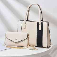 Women's Stitching Handbag One-shoulder Messenger Bag