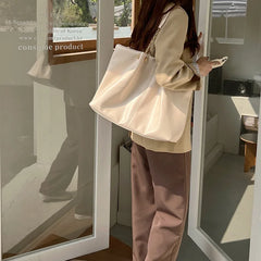 PU Leather Shoulder Bags Women Chain Underarm Totes