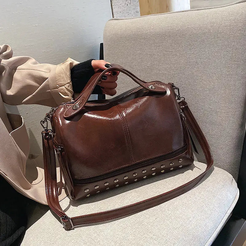 Women's Portable Messenger Bag Large Capacity Shoulder Bag