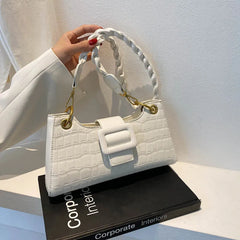 Textured Women's One-shoulder Bag Stone Pattern Messenger Bag