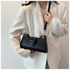 Textured Women's One-shoulder Bag Stone Pattern Messenger Bag