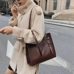 Textured Women's Retro Shoulder Bag
