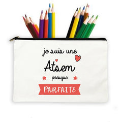Atsem French Print Makeup Wash Pouch Storage Bags