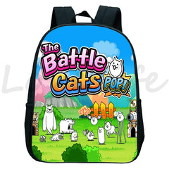 Battle Cats Backpack Kids Cartoon School Bag Boys Girls