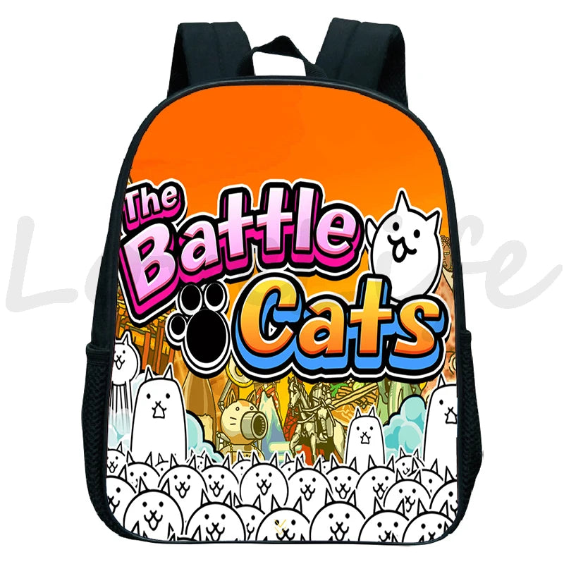 Battle Cats Backpack Kids Cartoon School Bag Boys Girls