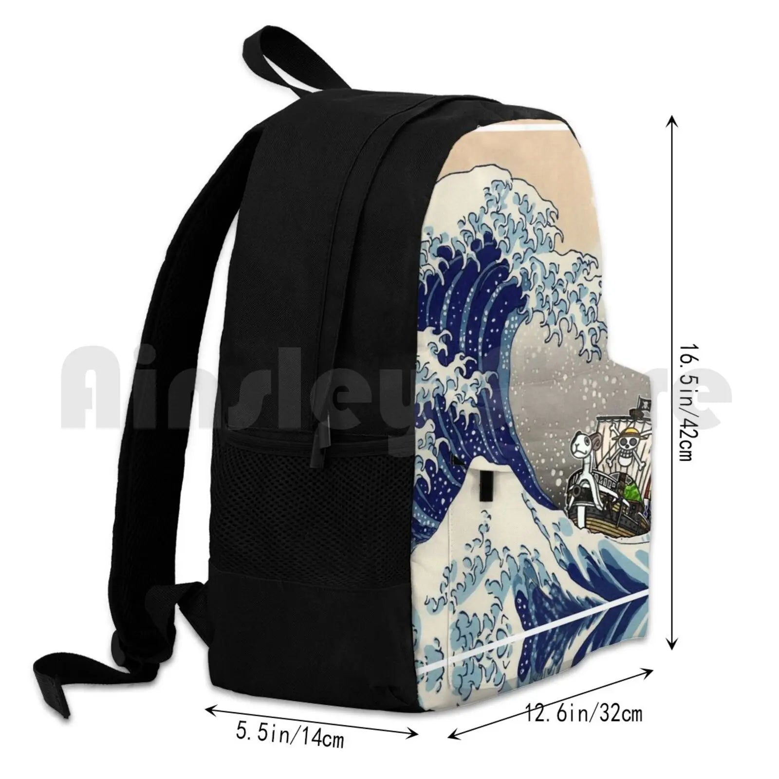 Great Wave Off Kanegawa One Piece Outdoor Hiking Backpack