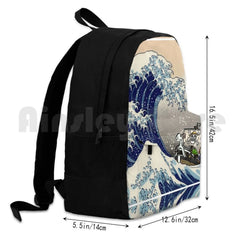 Great Wave Off Kanegawa One Piece Outdoor Hiking Backpack