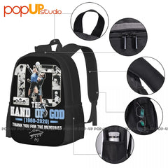 The Hand Of God Number 10 Maradona Thank You For The Memories Backpack