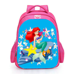 Pink Princess Little Mermaid School Bag for Girls