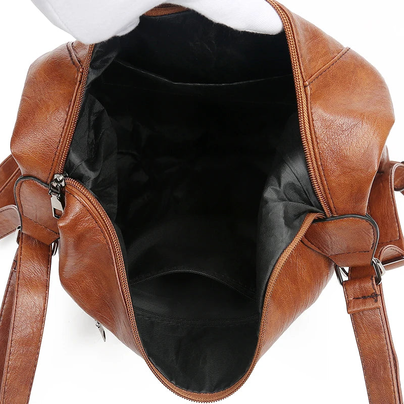 PU Women Shoulder Bags High Multifunction Women Back Pack For Students School Tr