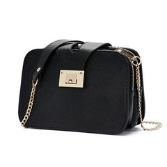 Women's Shoulder Bag Metal Buckle Chain Handbag Clutch