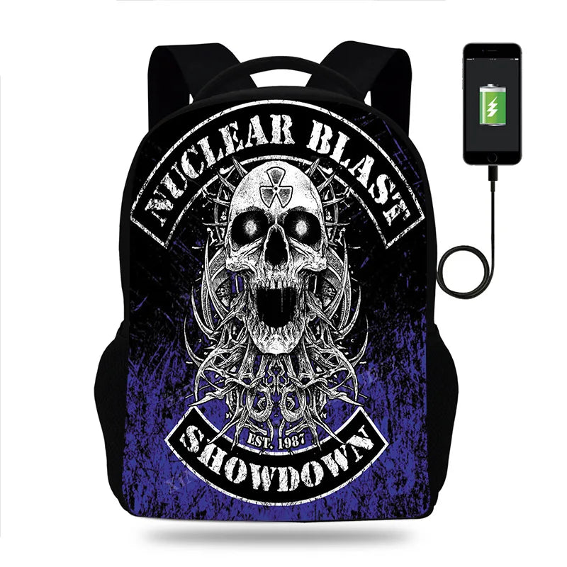 Nightmare Before Christmas Backpack Kids School Bag 3D Prints with USB