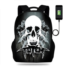 Nightmare Before Christmas Backpack Kids School Bag 3D Prints with USB