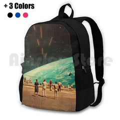 Vintage Retro Hiking Backpack Waterproof Camping Travel