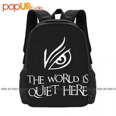 World Is Quiet Here Backpack Gymnast Bag Large Capacity