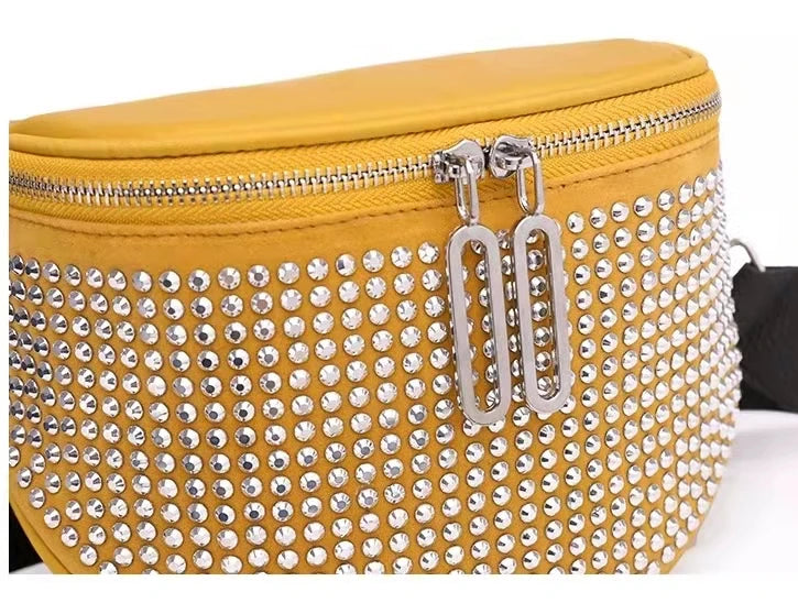 Rhinestone Western One-Shoulder Diagonal Bag