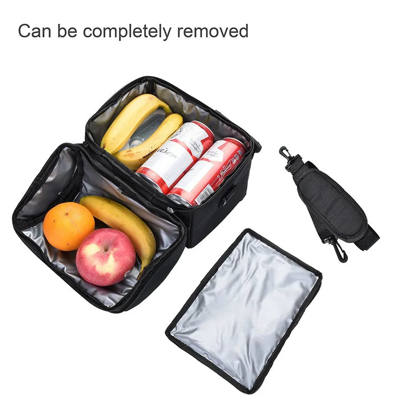 Portable Lunch Bag Insulated Case Waterproof Office Cooler Lunchbox