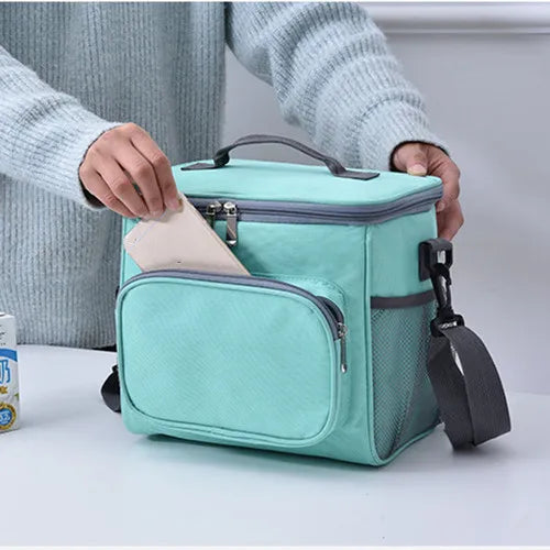 Thermal Insulated Cooler Bags Large Picnic Lunch Bento Box Trips BBQ Meal