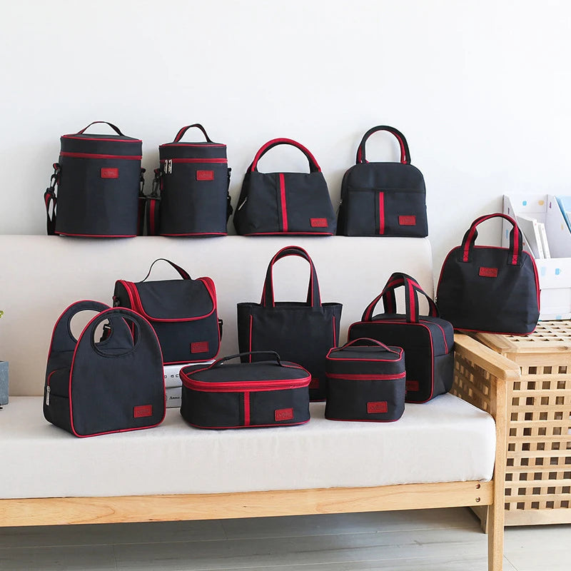 Insulated Lunch Bag Portable Cooler Tote Family Travel Picnic Organizer